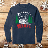 Believe Polar Express Long Sleeve Comfort Colors Tee