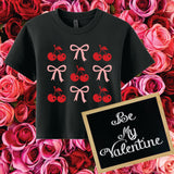Cherries & Bows Cropped Tee