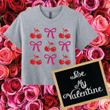 Cherries & Bows Cropped Tee
