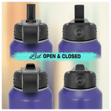 Team Alpha White and Stainless Steel Water Bottles