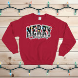 Varsity Merry Christmas Crewneck Sweatshirt