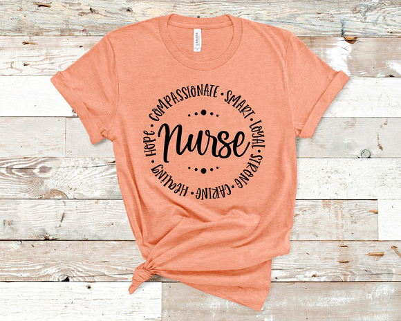 Nurse Word Art T-shirt – Signs, Shirts and Decals